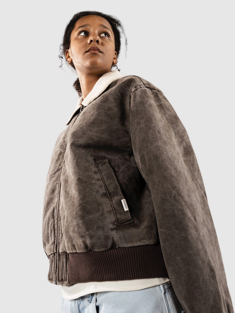 Element Reynis Canvas Bomber Jacket bracken