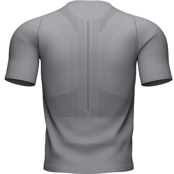 T-shirt compression COMPRESSPORT TRAIL HALF-ZIP FITTED SS TOP ALLOY