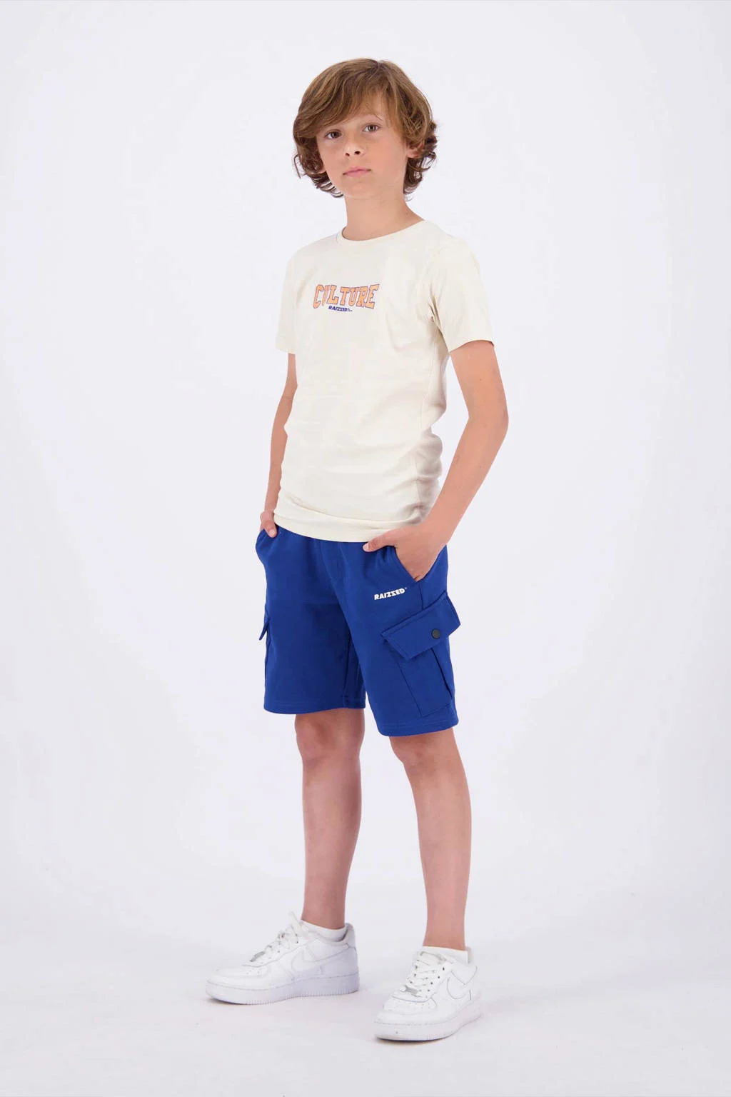Raizzed T-shirt R123KBN30007 met logo beige