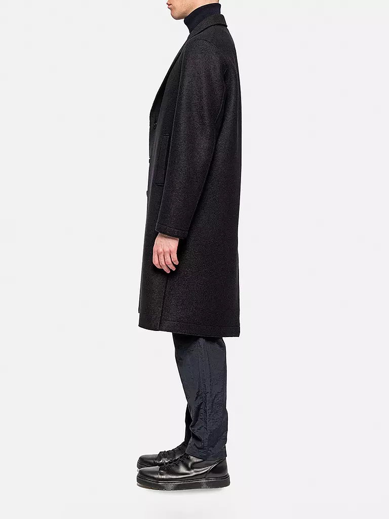 HARRIS WHARF LONDON Wollmantel schwarz