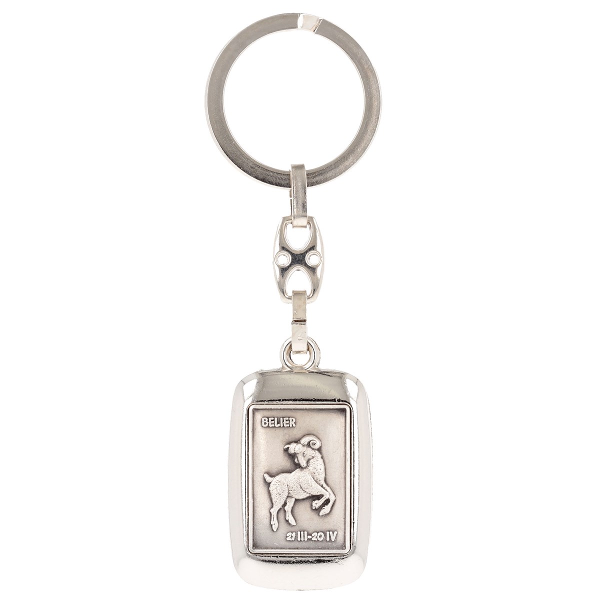 Porte clé métal signe du zodiac bélier