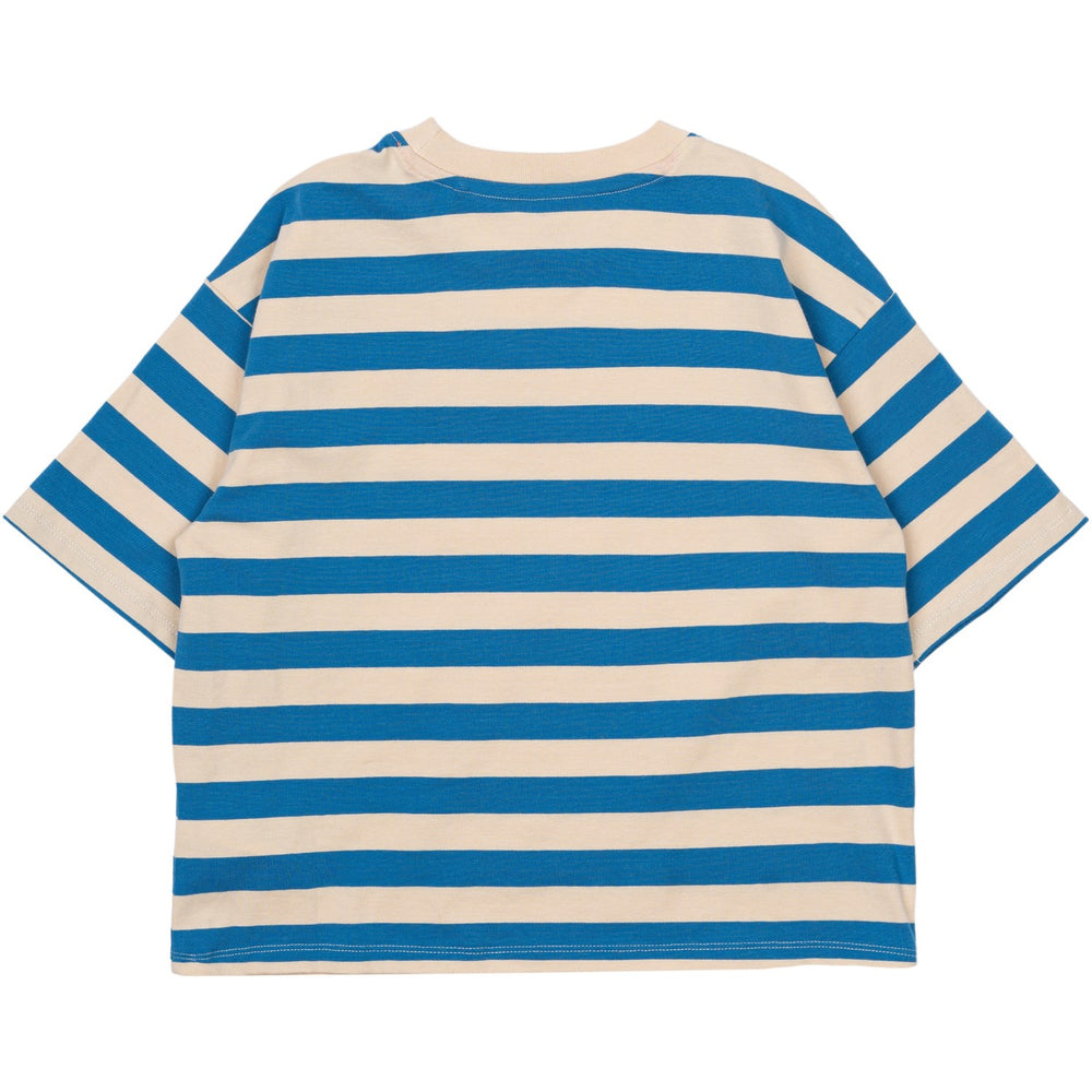 Køb The New White Swan Striped Nanny Oversize T-Shirt