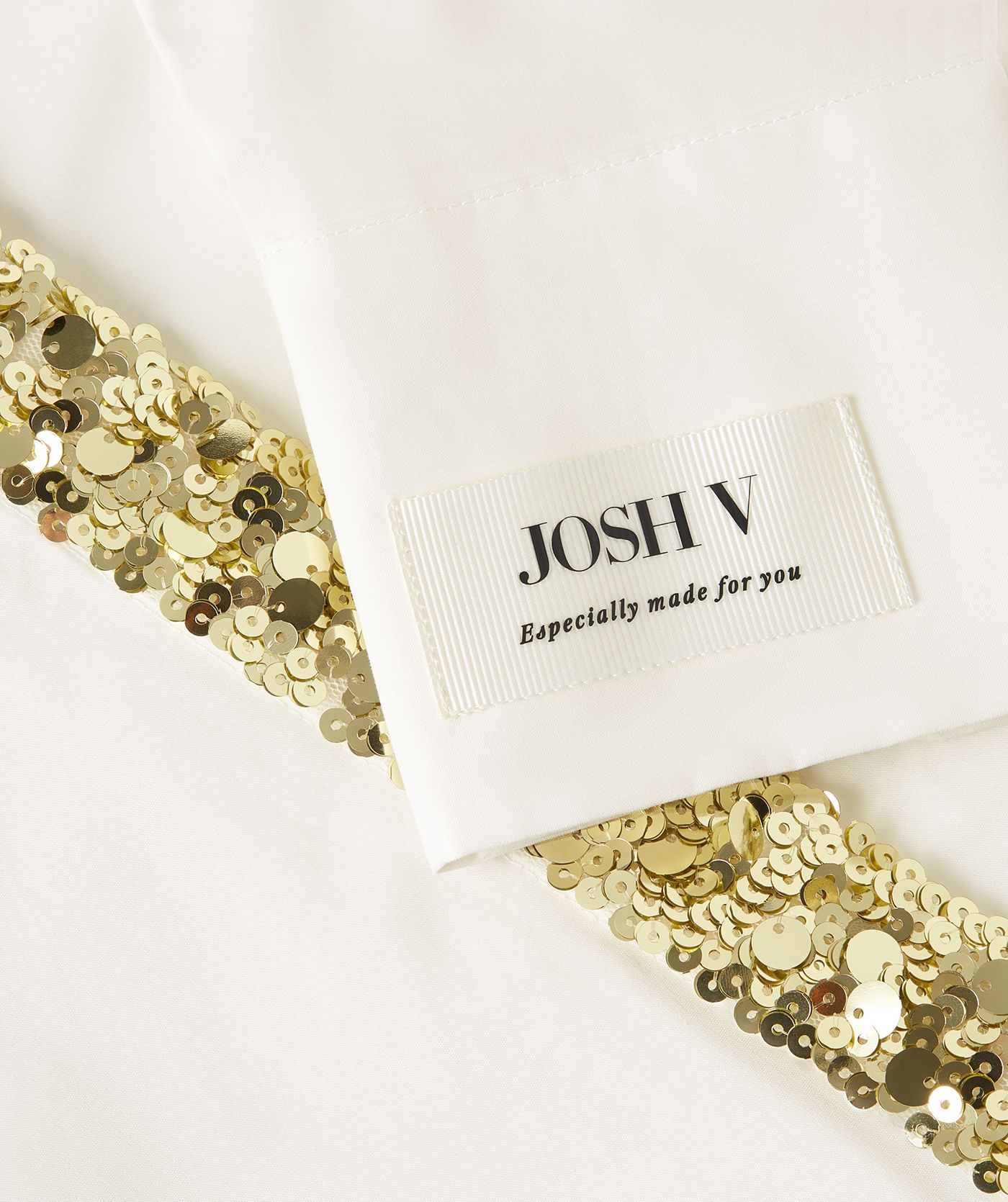 JV-CECILE oversized blouse met pailletten - off white