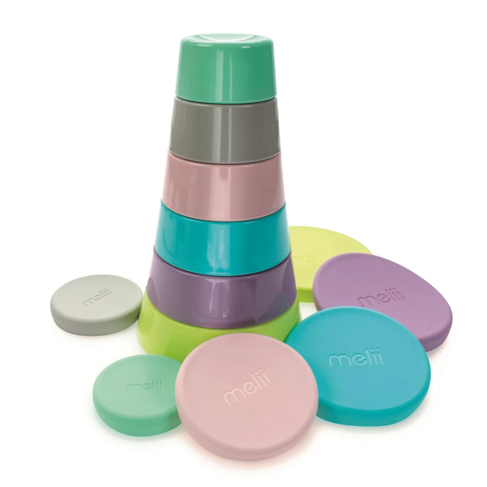 Melii Ensemble Bols et Couvercles en Silicone (6)