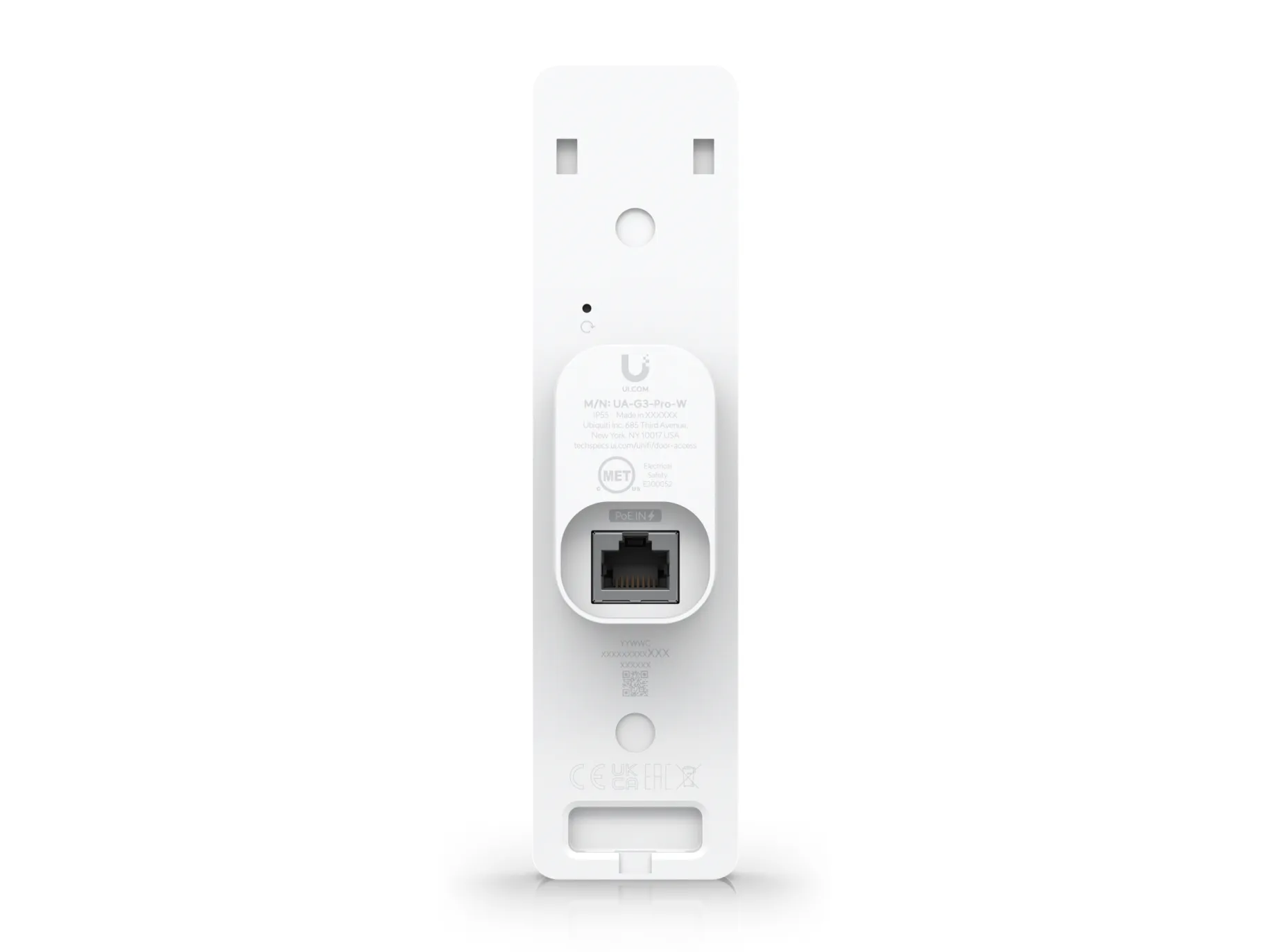 Ubiquiti UniFi G3 Reader Pro - Adgangskontrolterminal med NFC-læser - kablet - NFC, Bluetooth 4.2, Mifare - 13.56 MHz - 10/100/1000 Ethernet - hvid