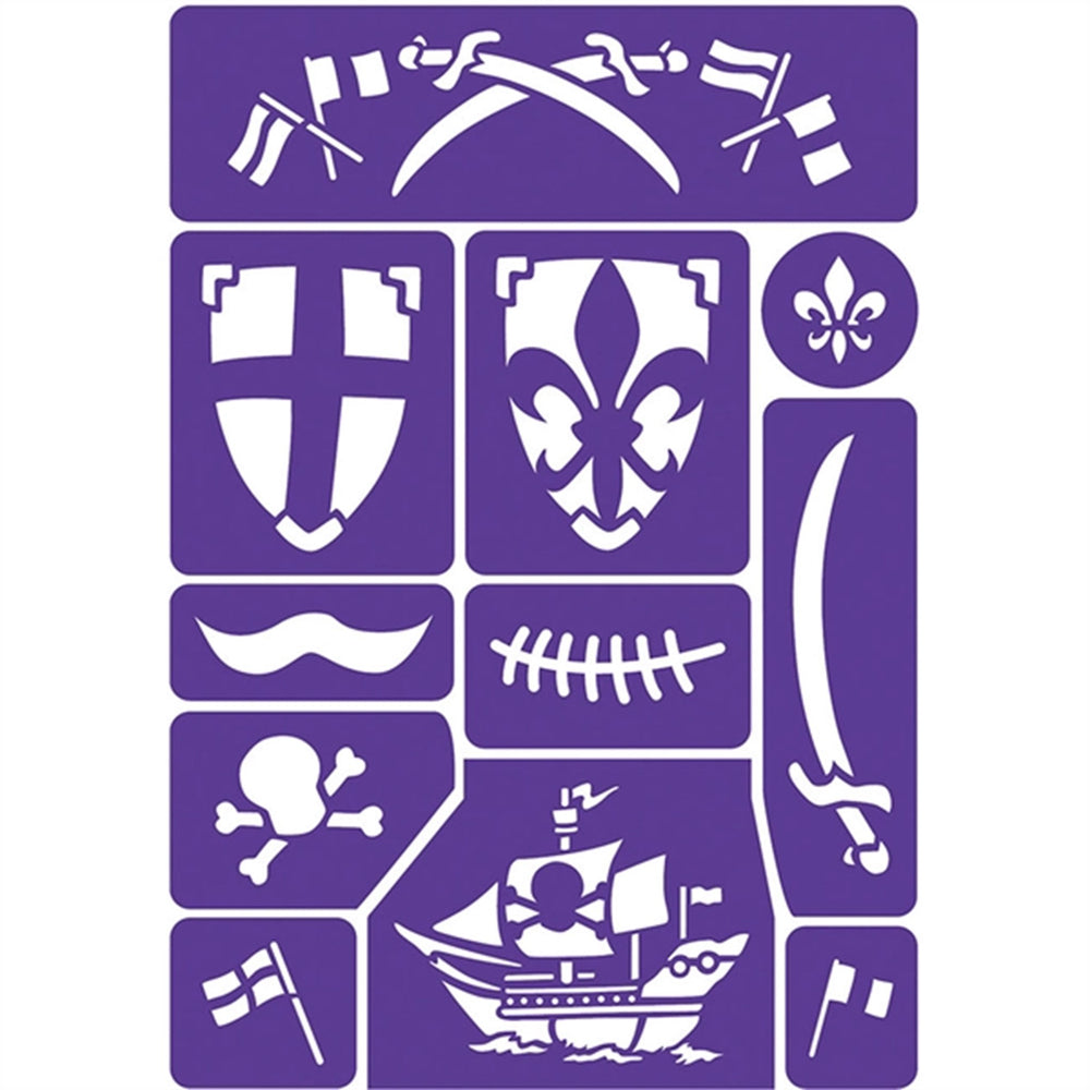 Køb Grim'tout Stencil til Teatersminke Ridder og Pirat
