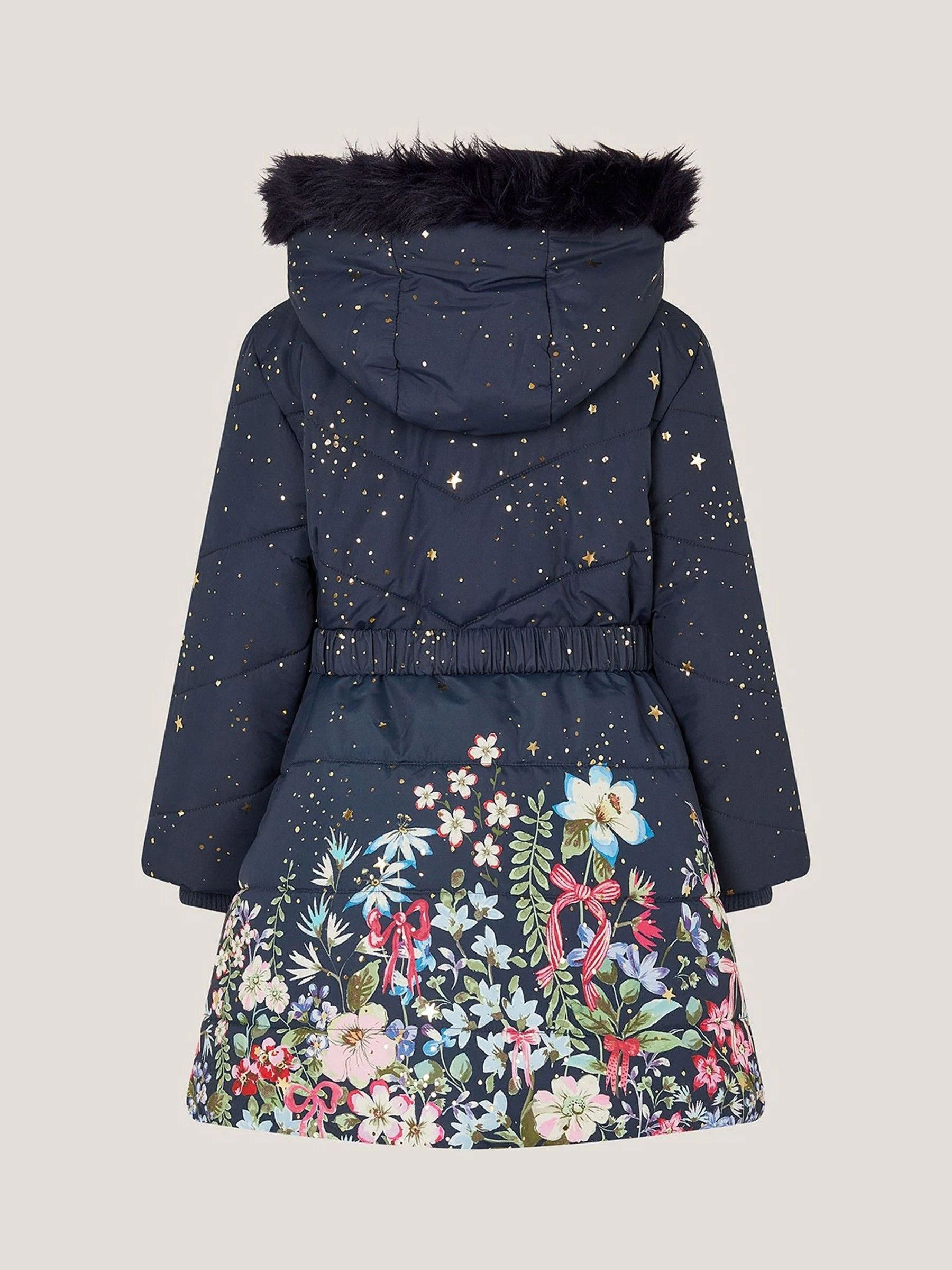 Monsoon Jas met capuchon met bloemenprint