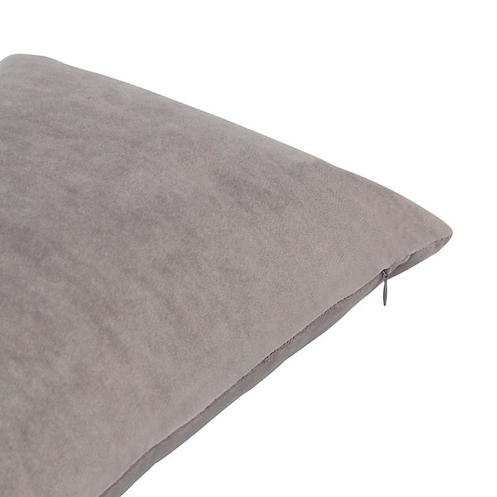 Coussin Velvet Valgreta 30x50 cm Gris claire