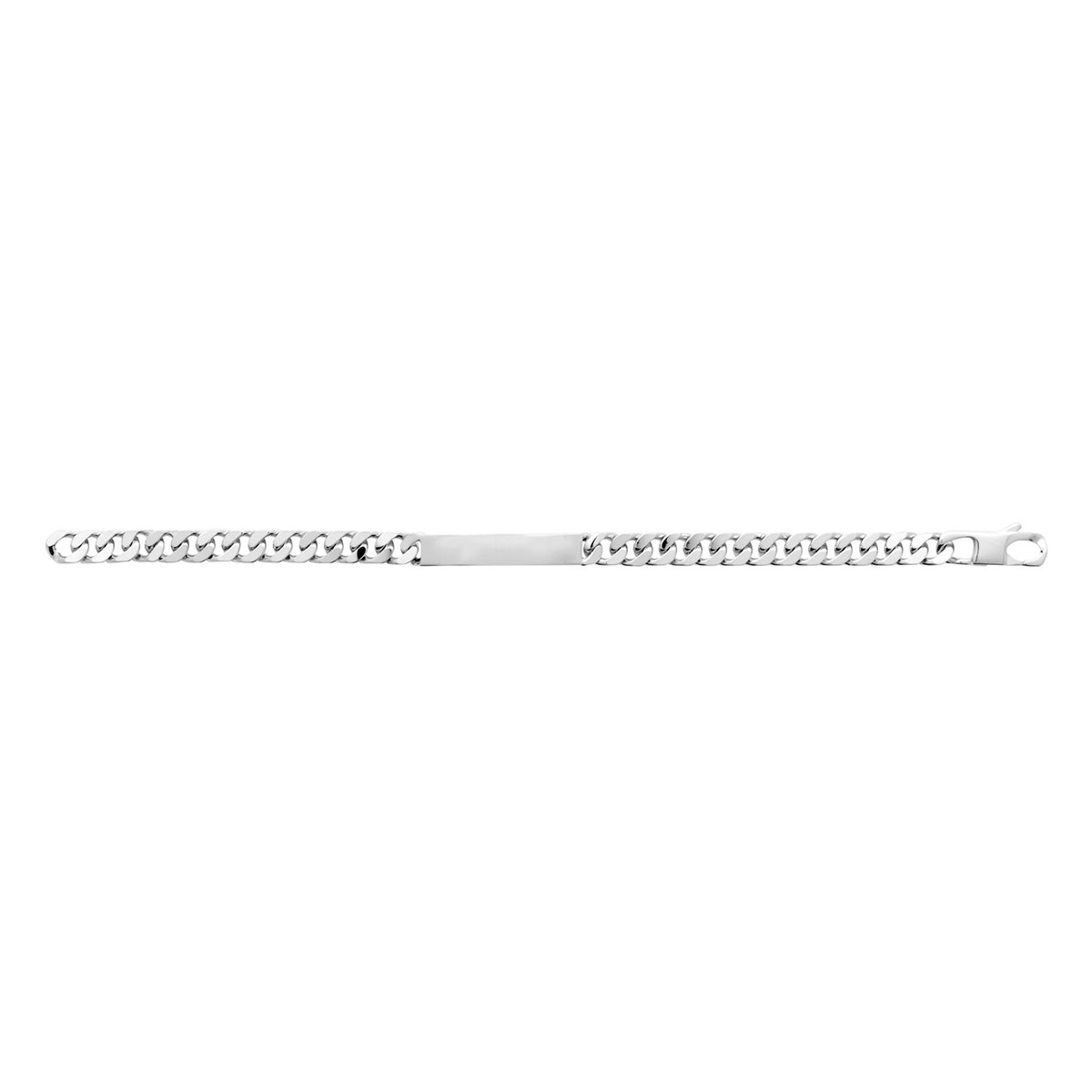 Bracelet identité Brillaxis argent