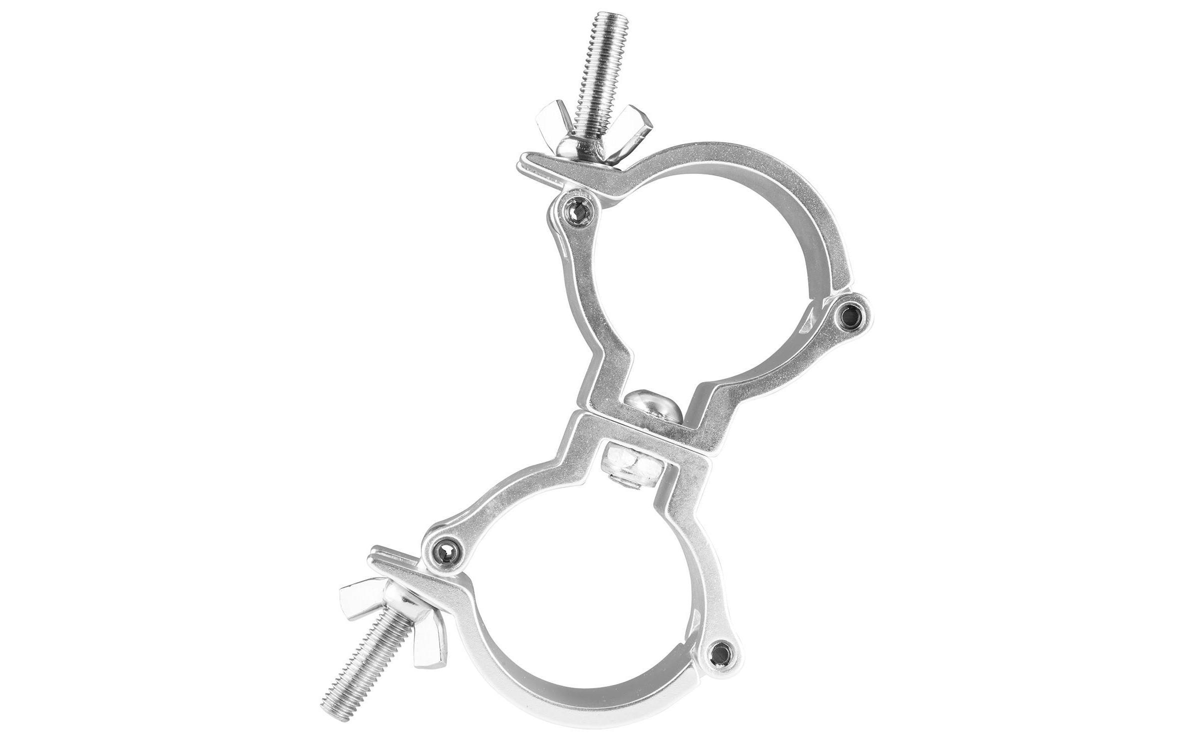 Clamp BC50-100D 48-51 mm SilberAluminium-Klemme mit Schwenkkupplung