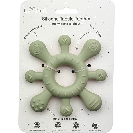 Le Toft silikonebold med raslekugle - sage