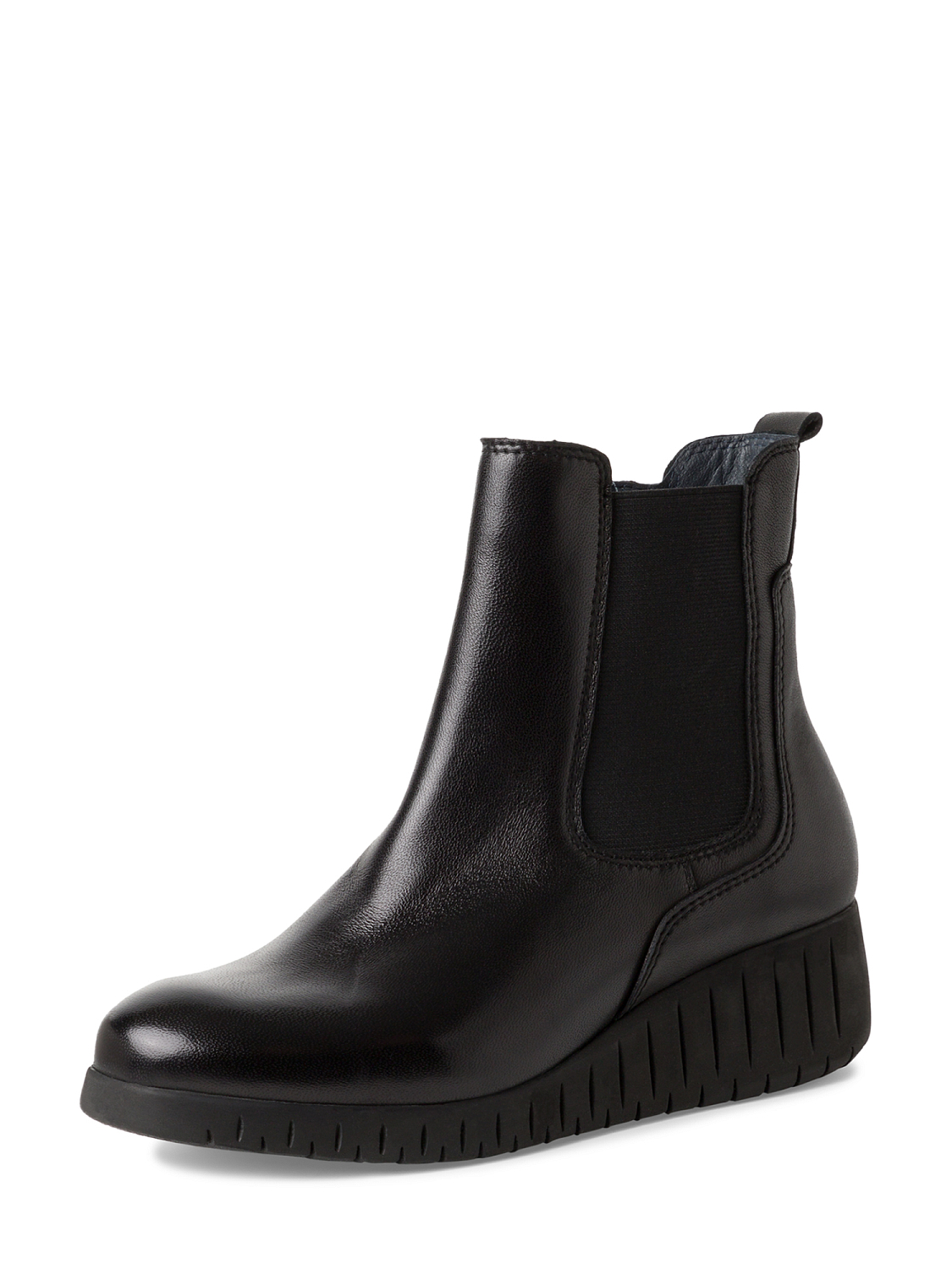 Marco Tozzi Soft Leather Wedge Boots