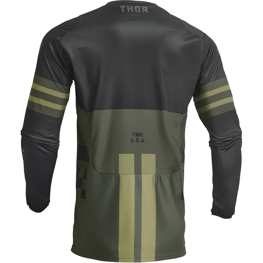 Thor Motocross - Maillot enfant Pulse Combat Kaki / Noir