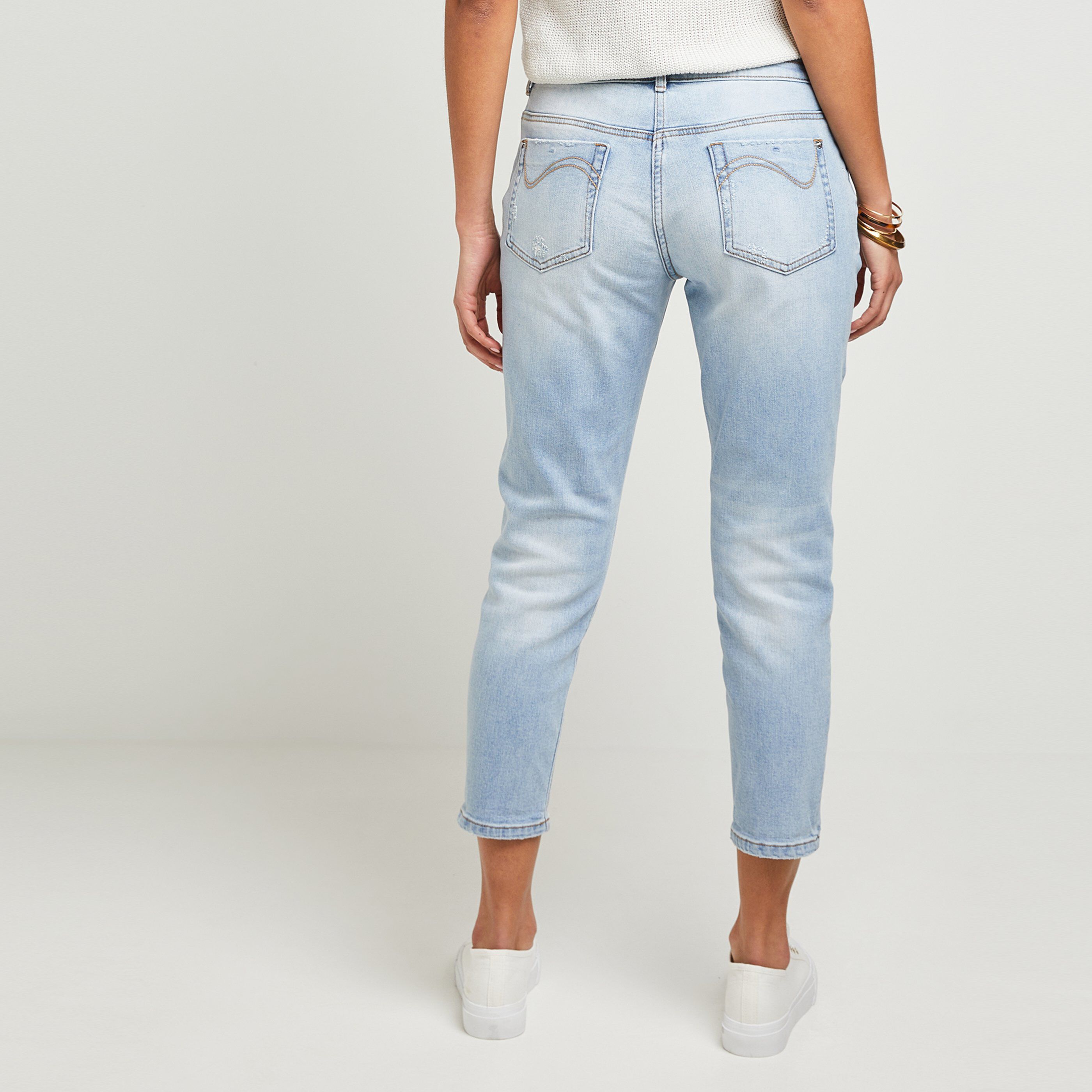 Jean boyfriend femme - LIGHT STONE