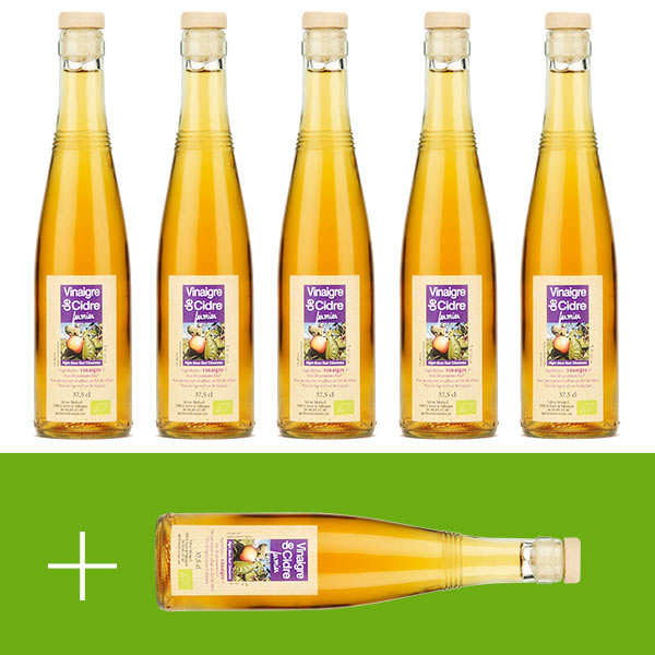 Vinaigre artisanal de cidre bio 5 + 1 offert