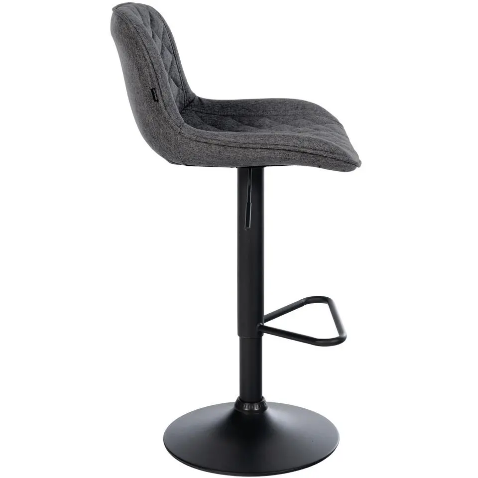 CLP Set van 2 Barkruk Kasson zwart Frame - Stof - zwart