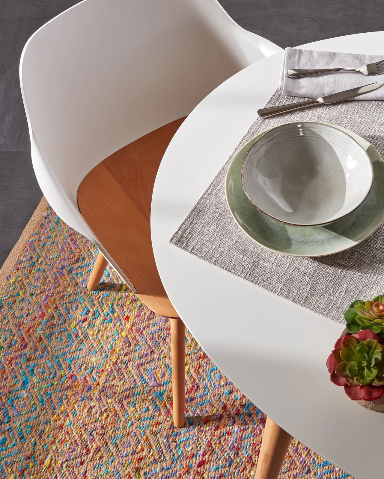 Kave Home Esszimmerstuhl BJORG 2er Set weiß