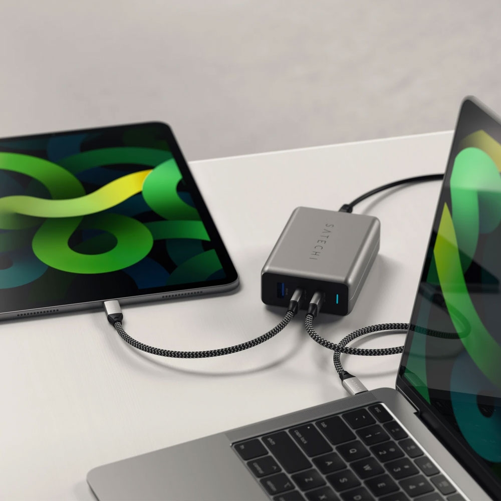 (25cm) 100W USB C auf USB C Ladekabel Datenkabel (ST-TCC10M) - Space Gray