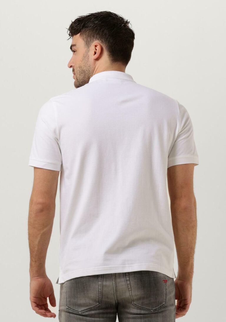 CALVIN KLEIN witte calvin klein polo stretch pique slim button polo