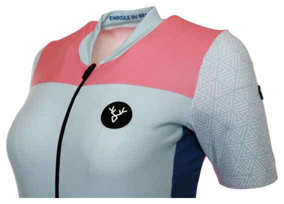 Maillot Manches Courtes Femme Lebram Aspin Pistache Coupe Ajustée