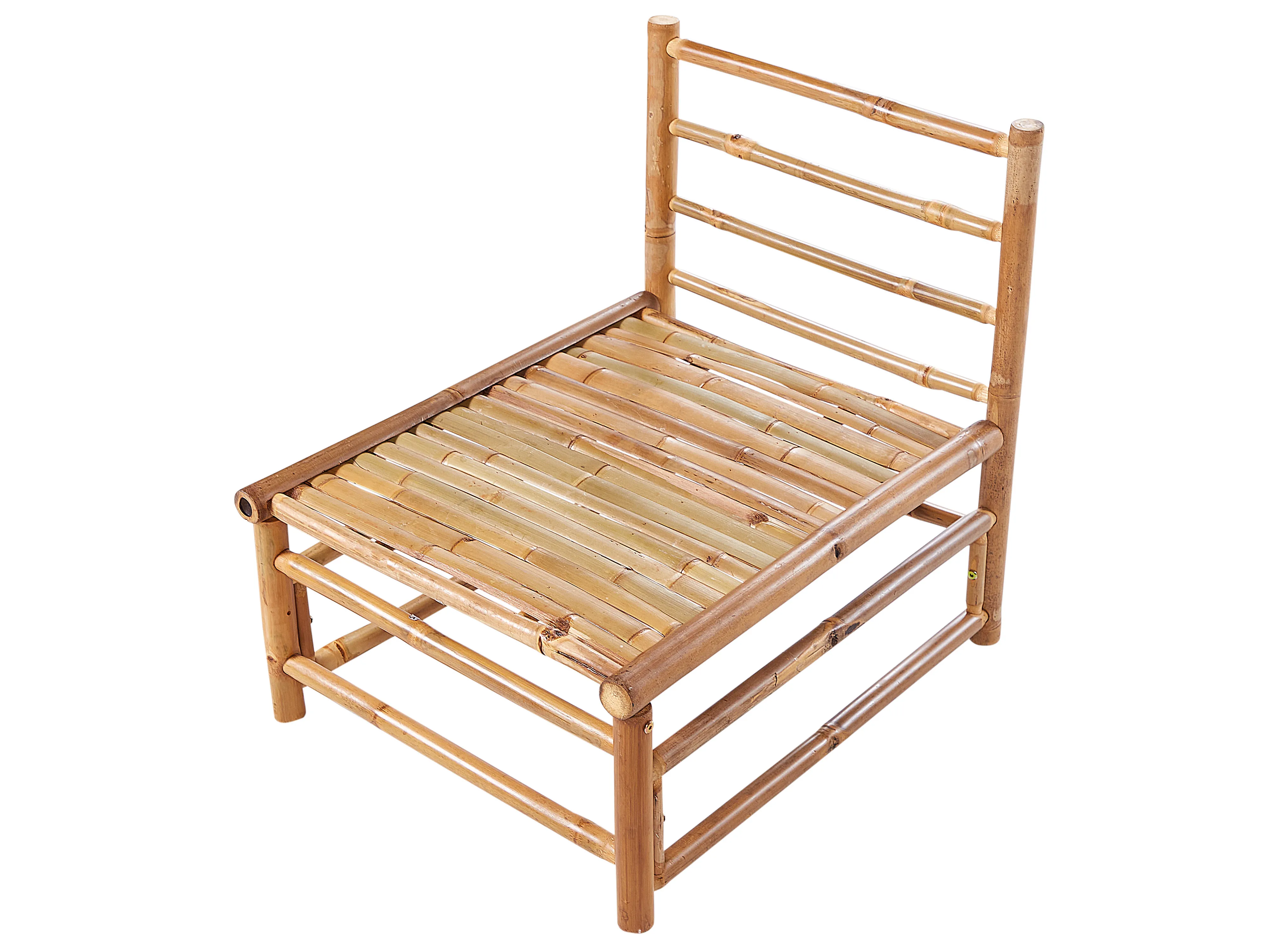 Tuin hoekloungeset met tafel 4-zits CERRETO linkszijdig Bamboehout Taupe