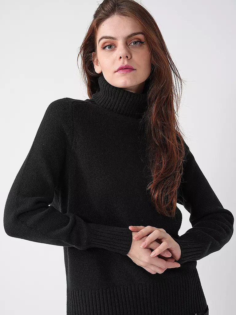 ECOALF Rollkragenpullover CAQUIALF  schwarz