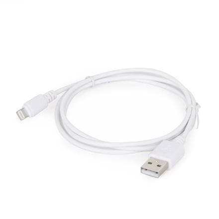 Cablexpert 8-benet synkroniserings- og opladningskabel, hvid, 1 m