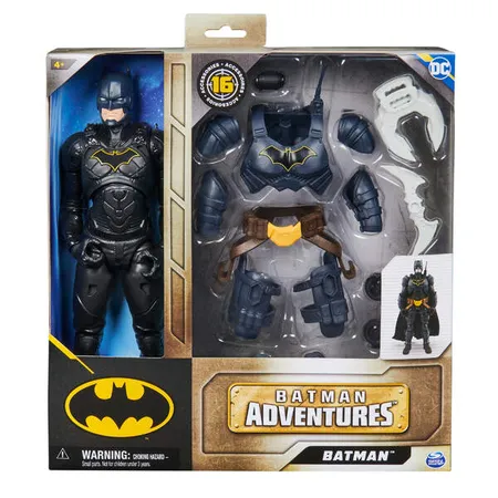 Spin Master DC Comics Batman mit Clip-On Accessoires, 30 cm