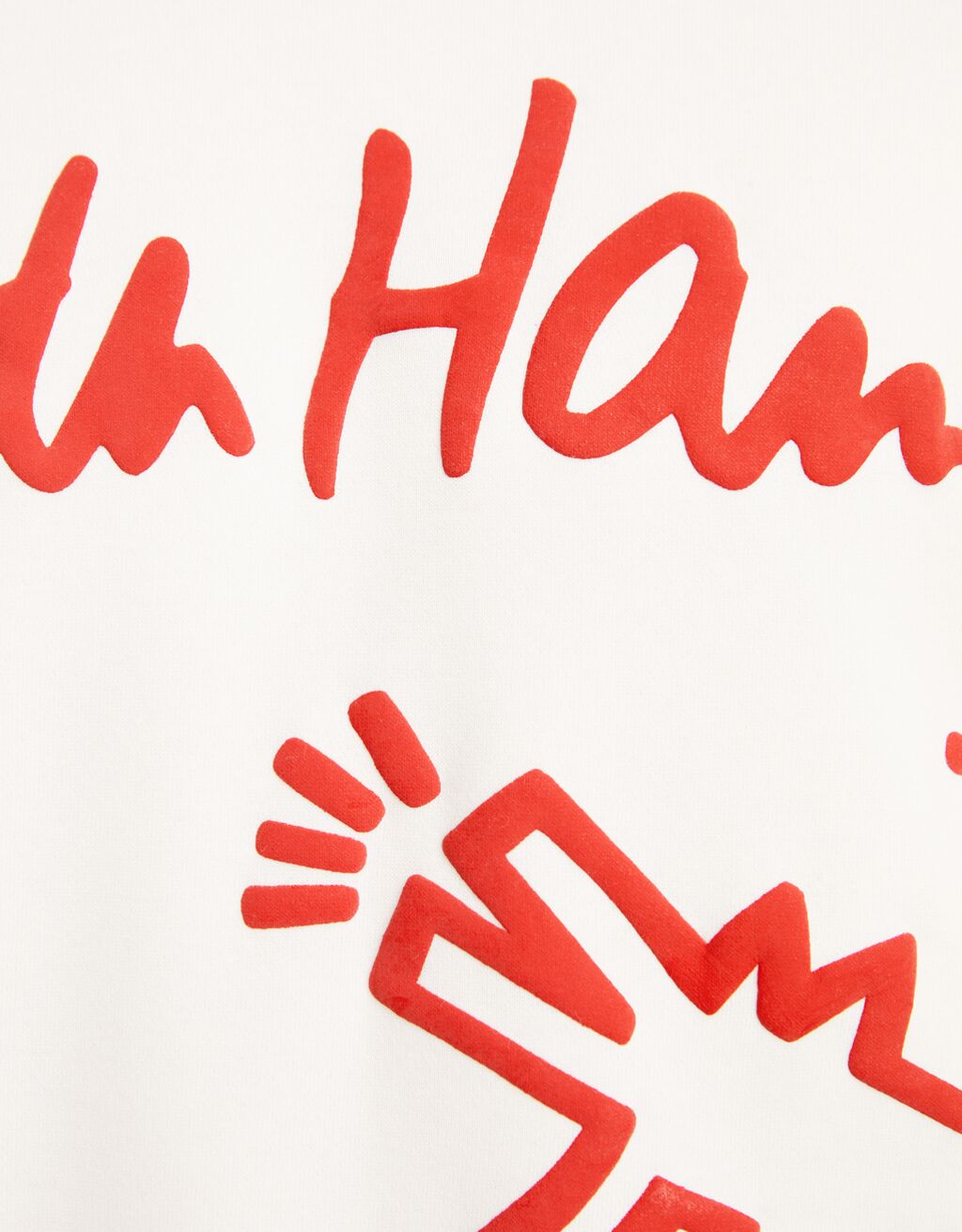 Moletom estampado de gola redonda Keith Haring