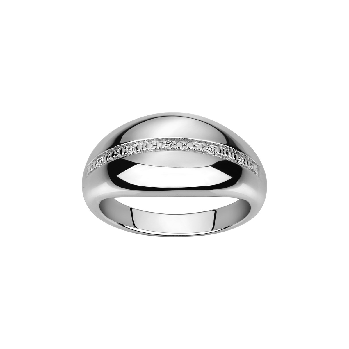 Bague bombée en Argent