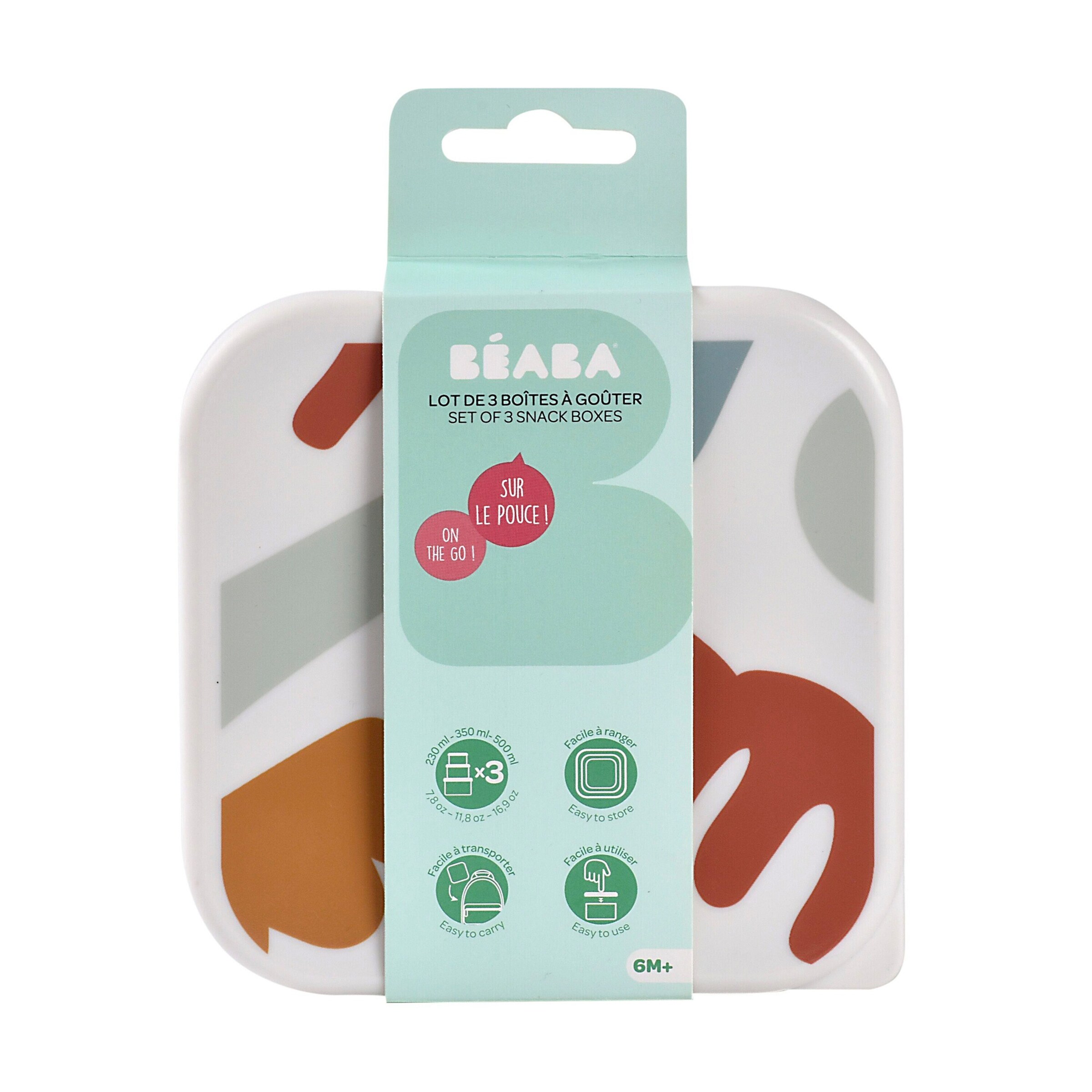 Beaba 3er-Set Snackboxen