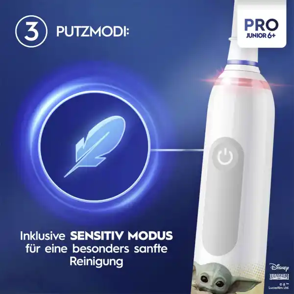 Elektrische Zahnbürste Junior Pro Grogu / Starwars ab 6+