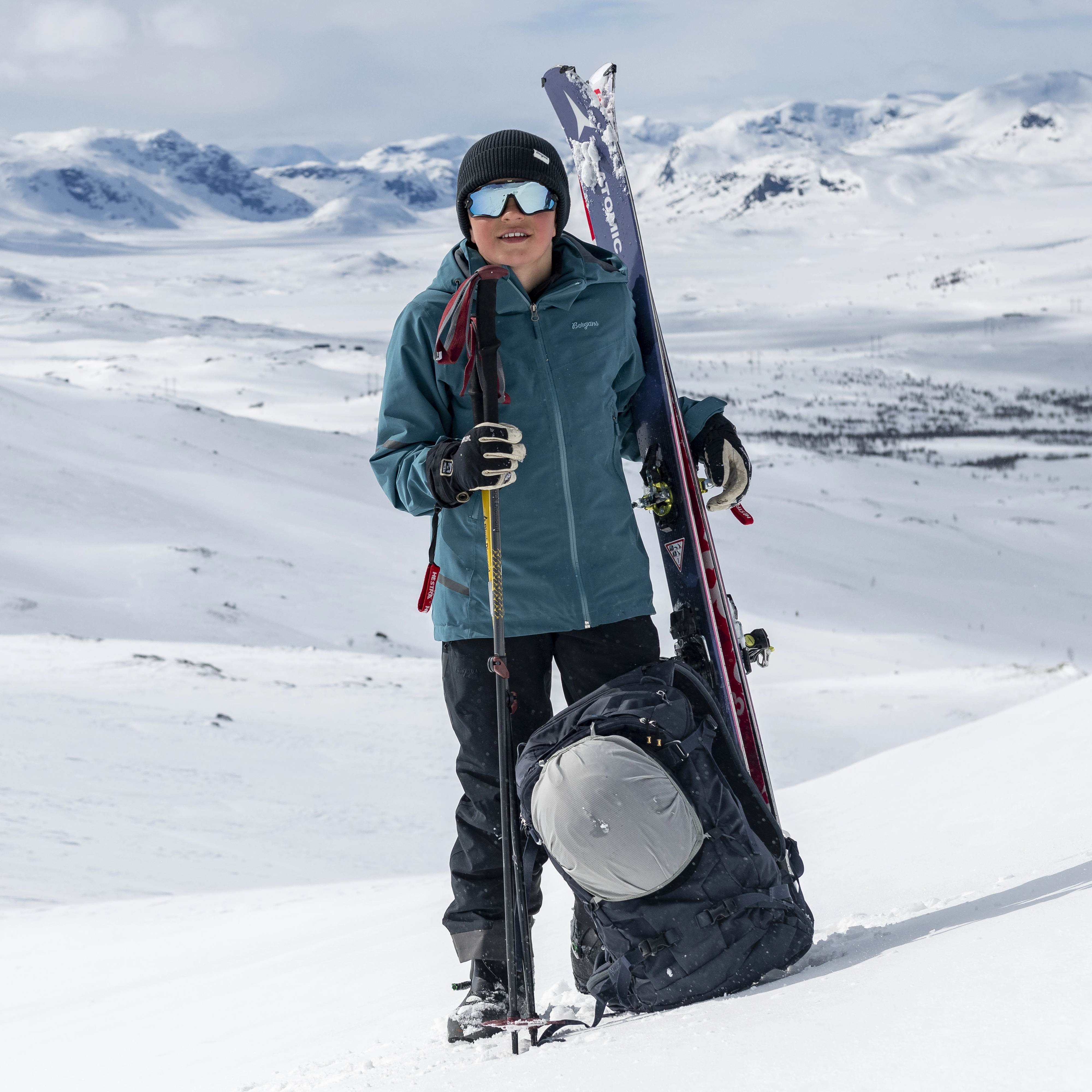 Oppdal Insulated Youth Jacket Agave Green