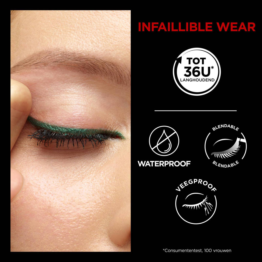mooie kleurInfaillible 36H Grip Gel Automatic eyeliner - Blue Jersey