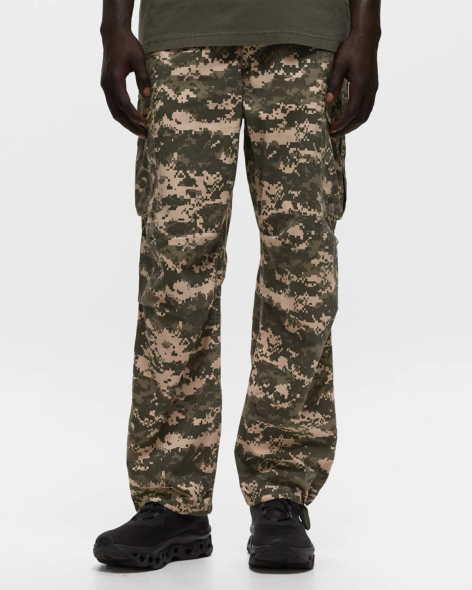 PATTA DIGI WASHED CARGO PANTS
