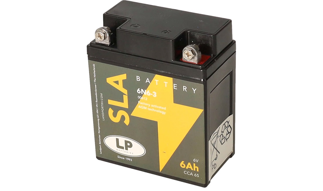Batteri LP 6V-6Ah AGM, XT250 80-90