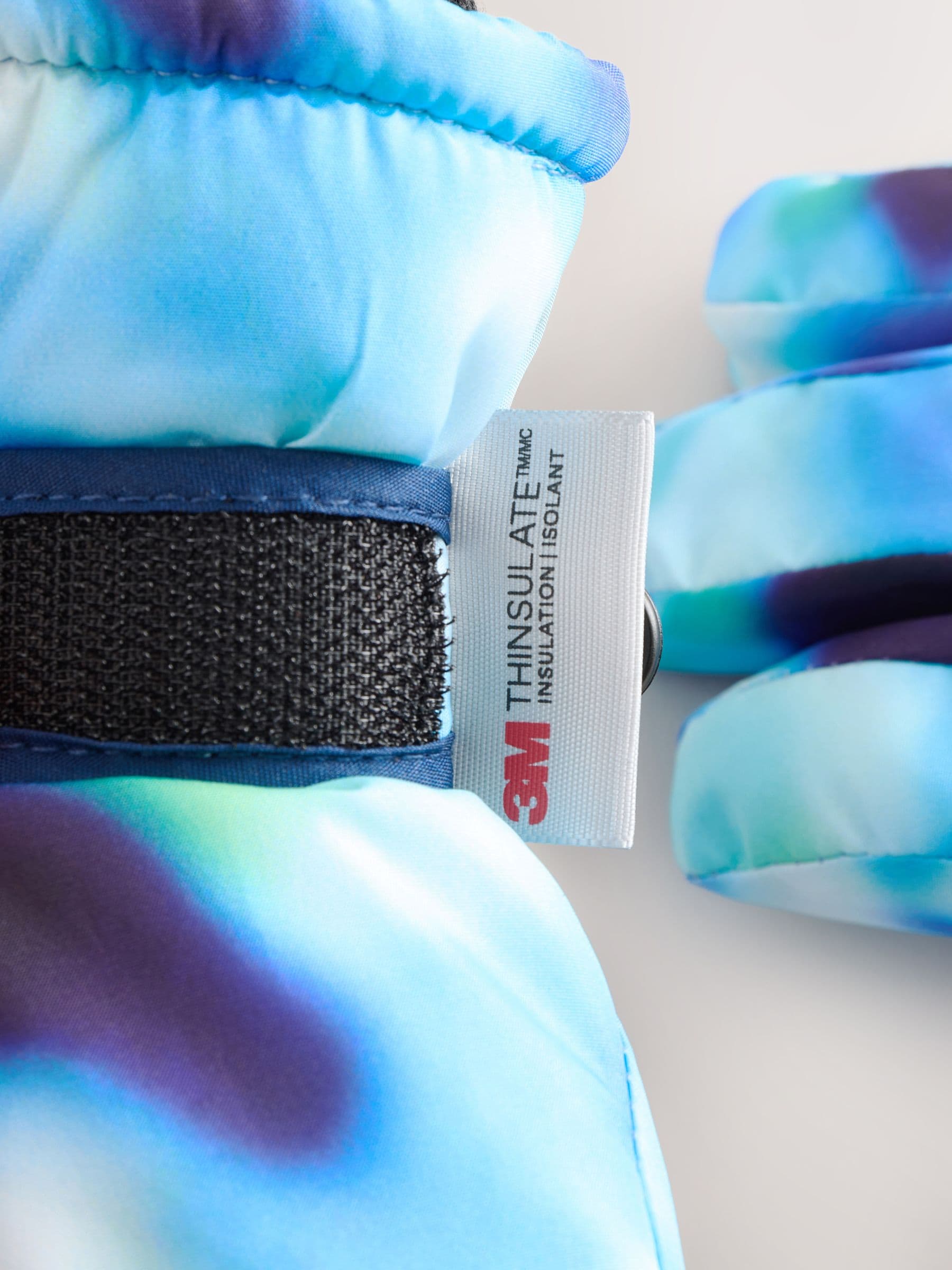 Blauwe print - Skihandschoenen (3-16jaar)