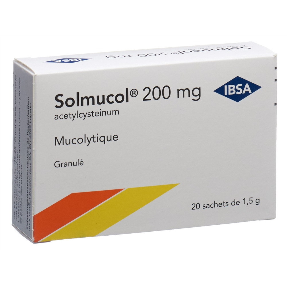 SOLMUCOL Gran 200 mg ohne Zucker Btl 1.5 g