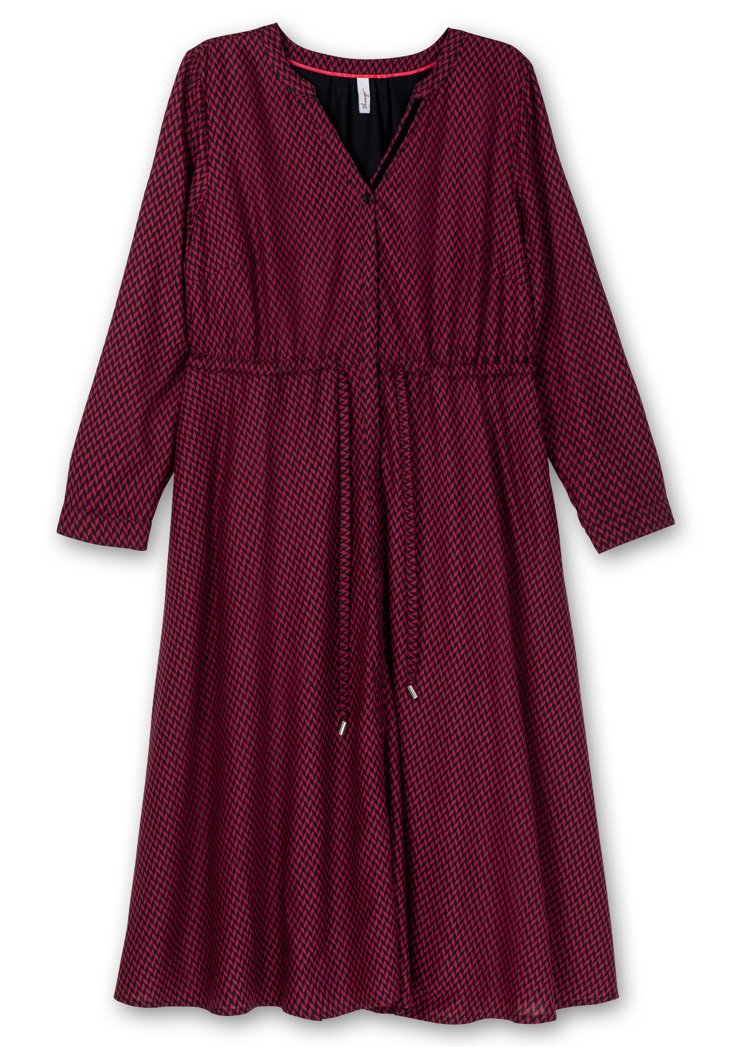 Gefüttertes Midikleid mit Alloverprint