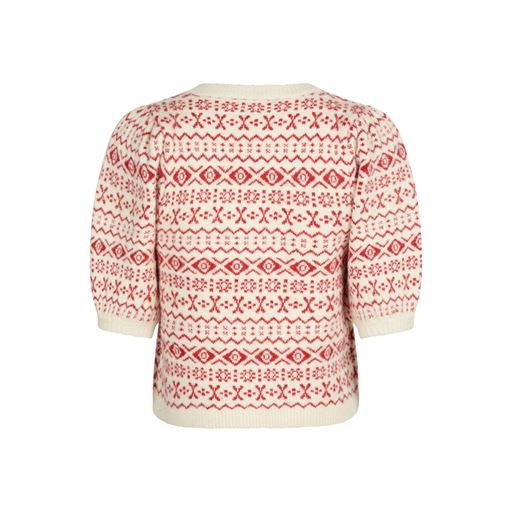 Neo Noir Abi Vintage Knit Bluse, Red, 42