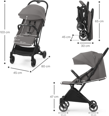 Kinderkraft INDY 2 Trille, Cozy Grey