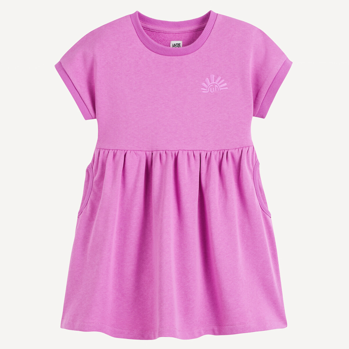 COLEÇÕES LA REDOUTE<br>Vestido de lã polar de manga curta