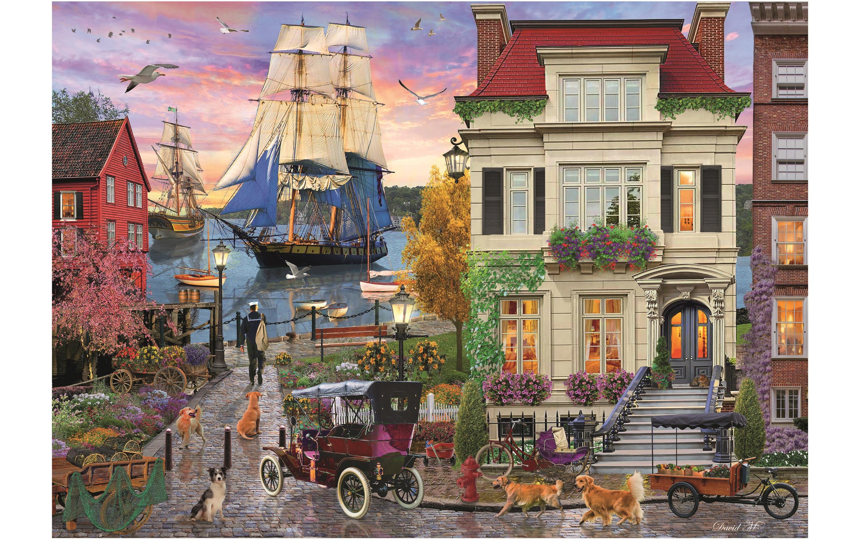 Puzzle Schiff im Hafen1000 Teile – Erwachsenenpuzzle