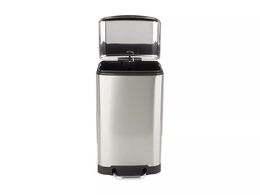 Poubelle de cuisine à pédale GREENWICH Argent Acier inoxydable 30 L