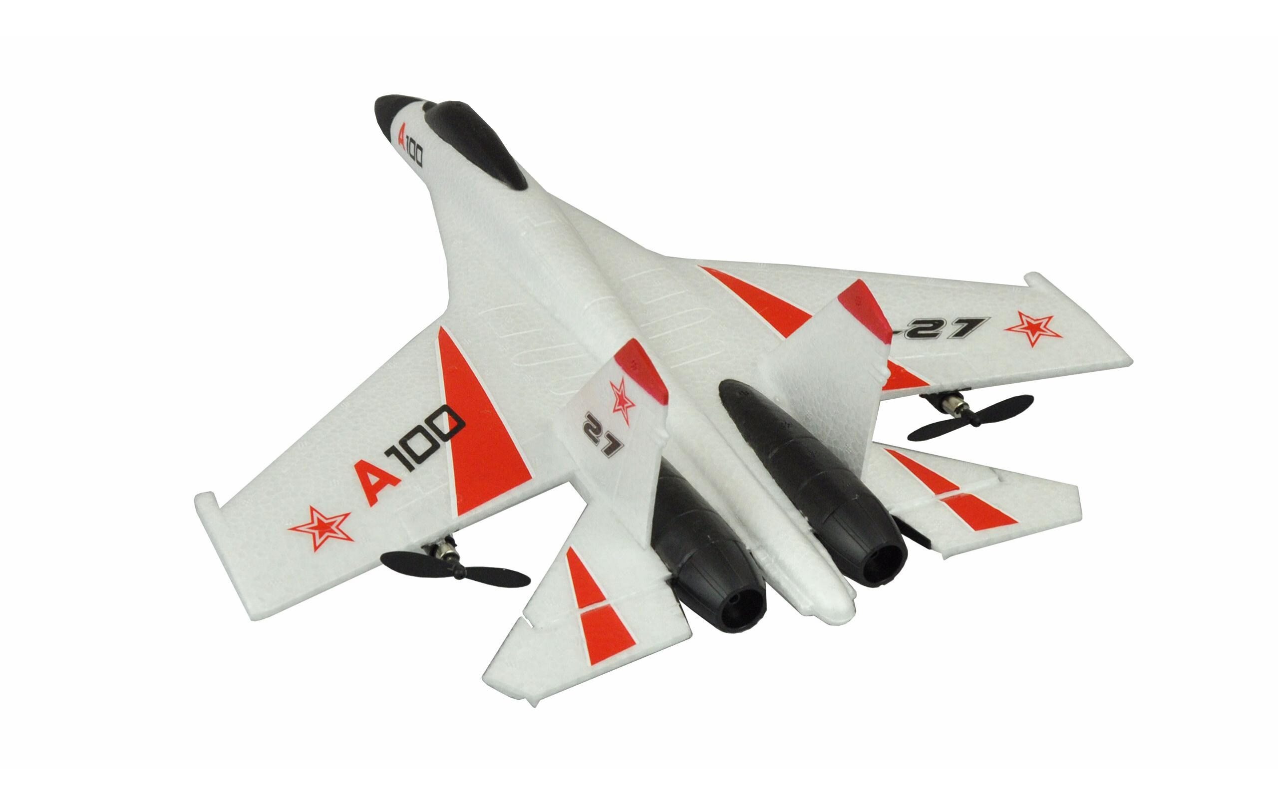 Flugzeug SU27 3-Kanal mit Gyro RTF2 Motoriges Einsteiger Flugzeug im Design einer SU 27