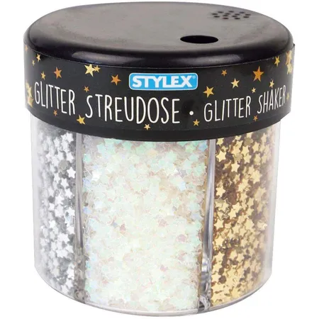 Stylex Glitter-Streudekor Herzen und Sterne, 60 g