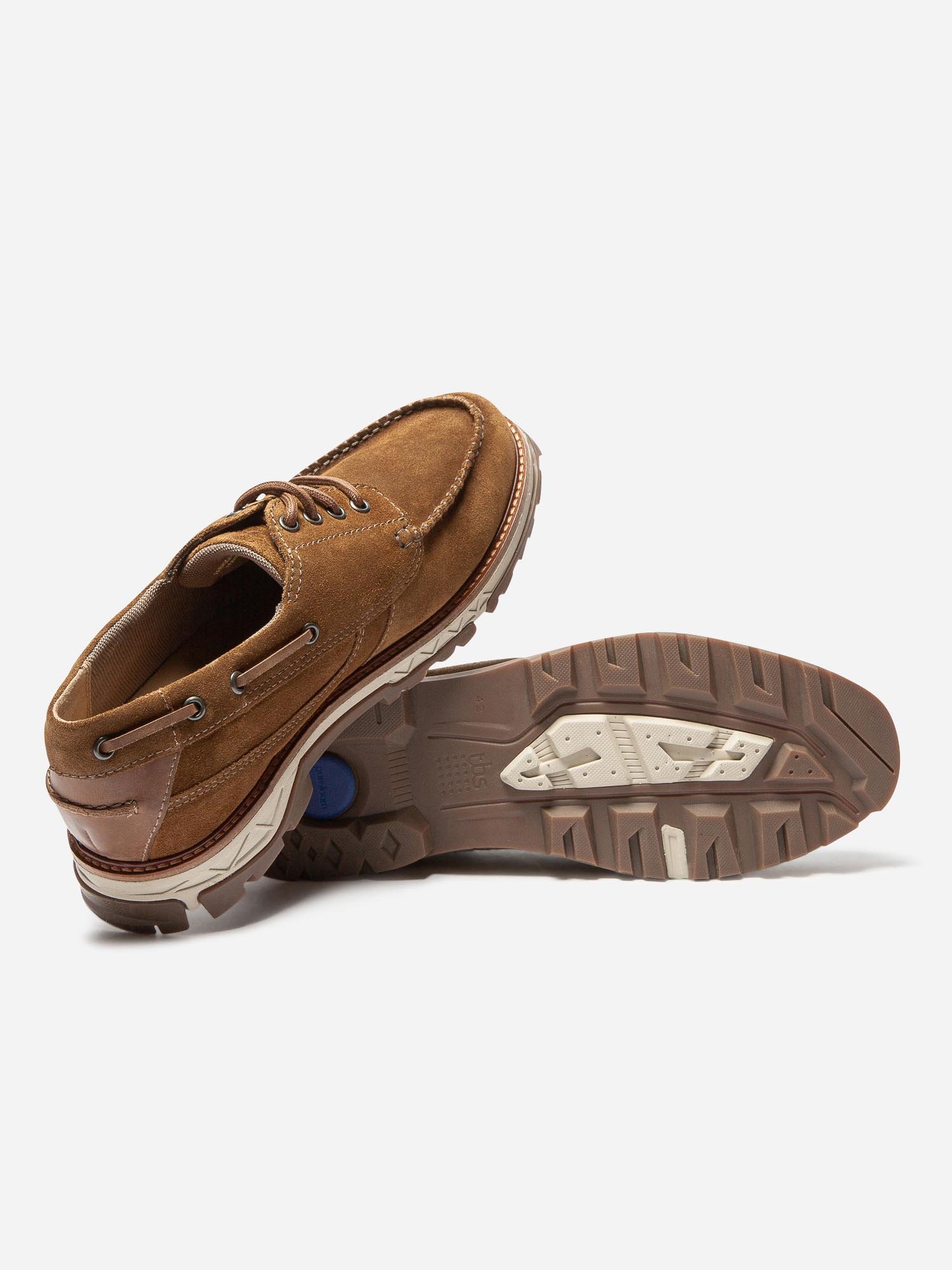 Chaussures Bateau Homme Semelle Epaisse Cuir Marron