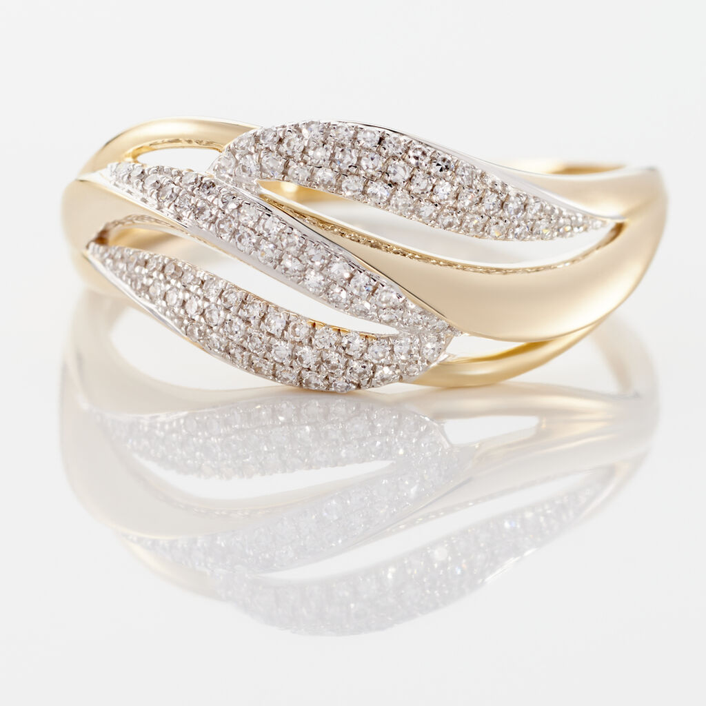 Bague Atlantide Or Jaune Diamant