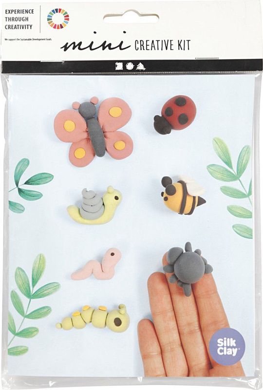 Creativ Company - Mini Creative Kit - Materialenset - Insecten - Silk Clay - Inclusief Inspiratie