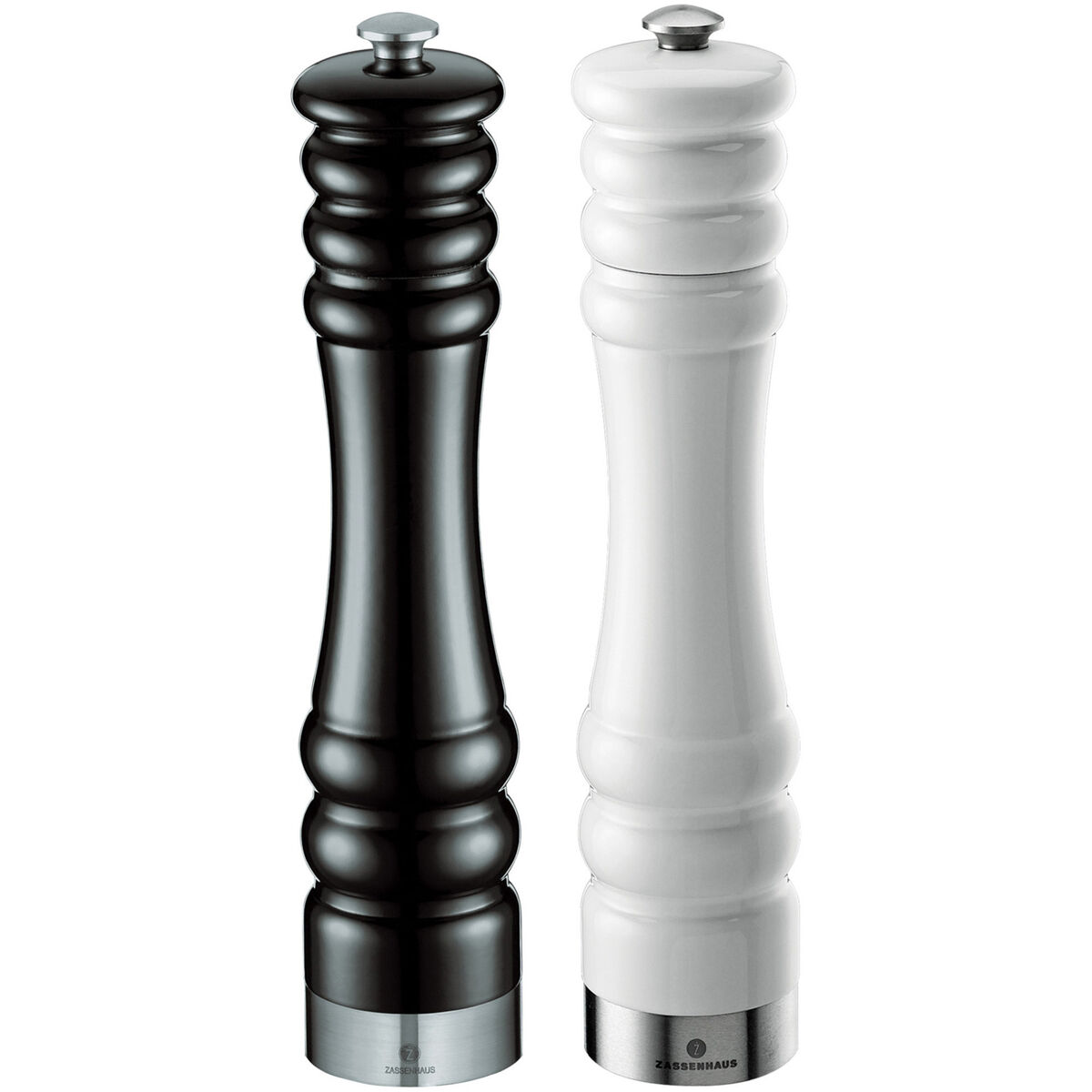 Sett Salt/Pepperkvern Munchen 25 cm Svart & Hvit Blank